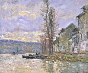 Claude Monet River at Lavacourt painting